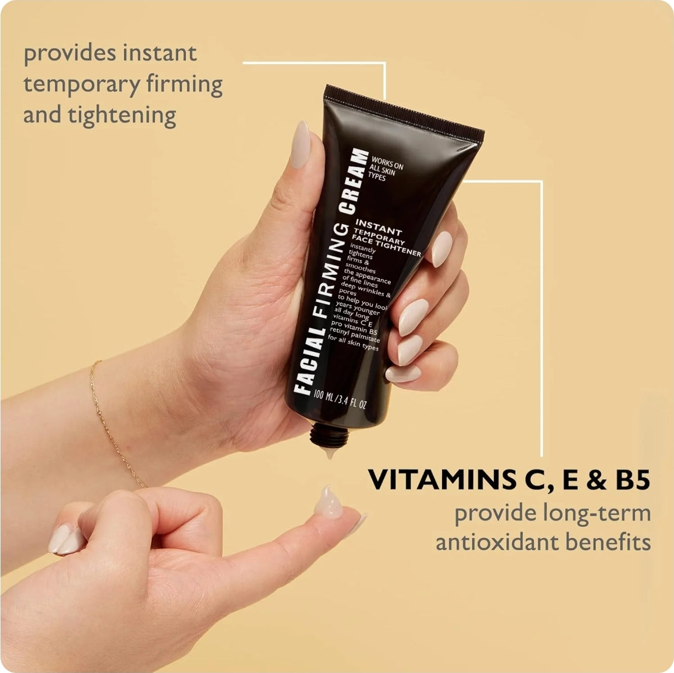 Lift & Firm Instant Face Tightener – Age Defying Formula for a Sculpted Look!🔥